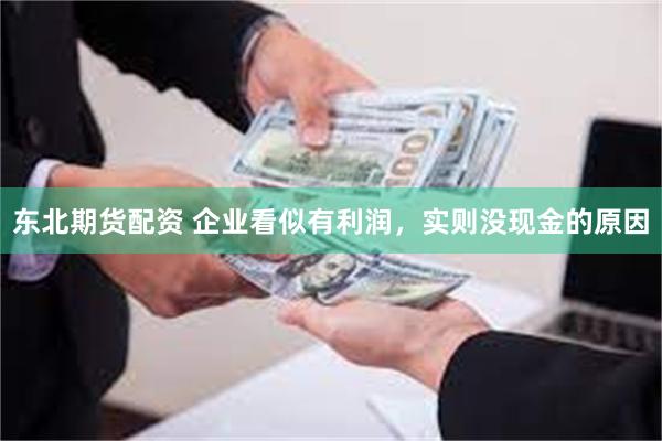 东北期货配资 企业看似有利润，实则没现金的原因