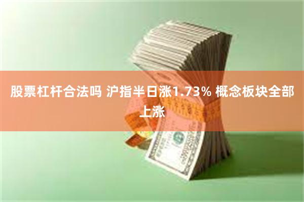 股票杠杆合法吗 沪指半日涨1.73% 概念板块全部上涨