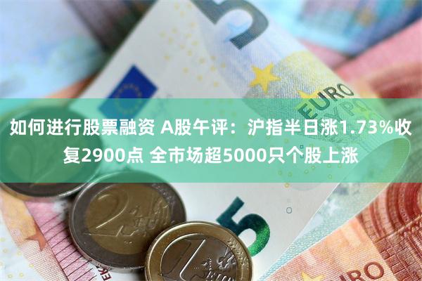 如何进行股票融资 A股午评：沪指半日涨1.73%收复2900点 全市场超5000只个股上涨